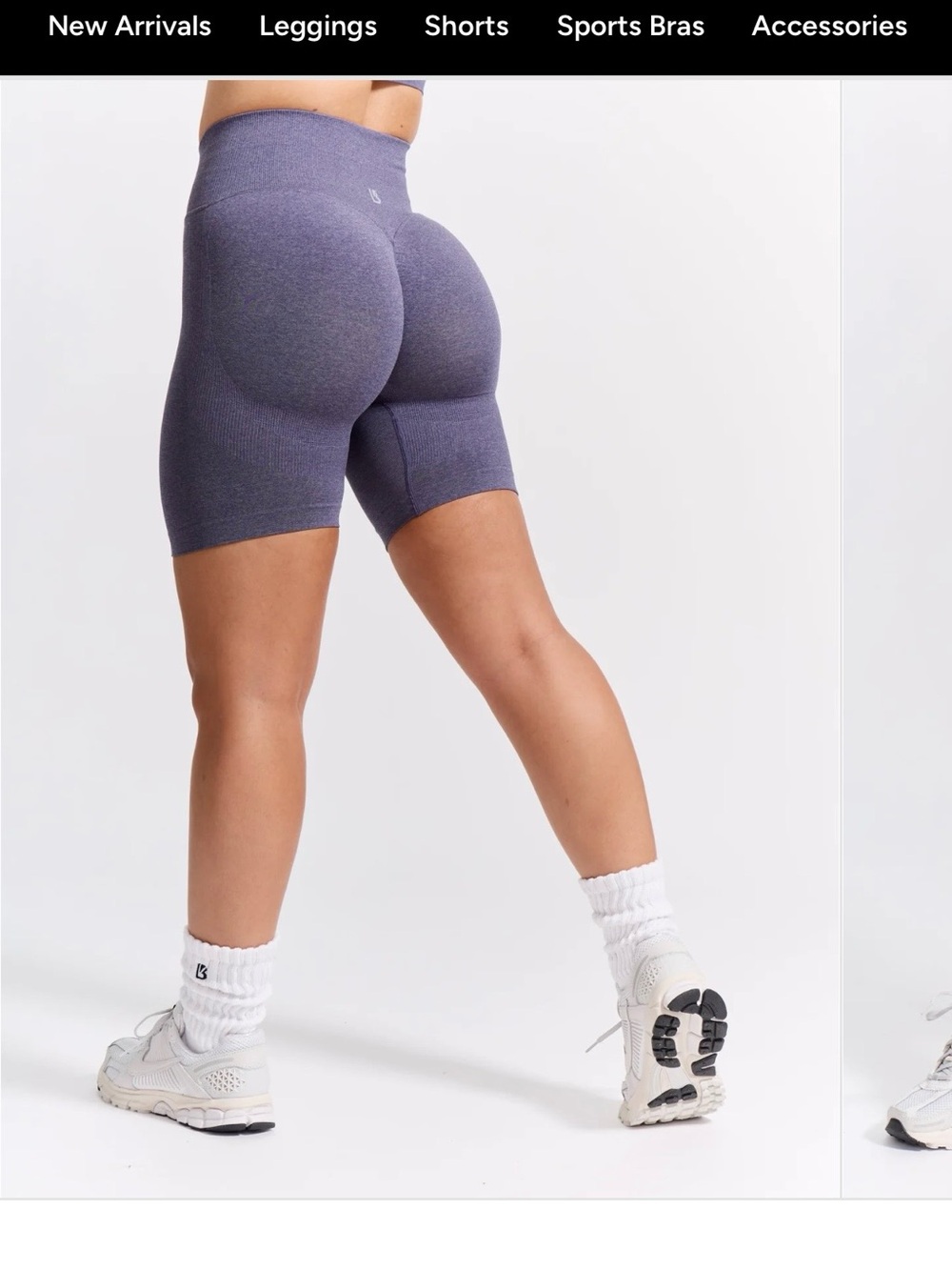 Seamless High-Waist Women’s Bike Shorts — Purple